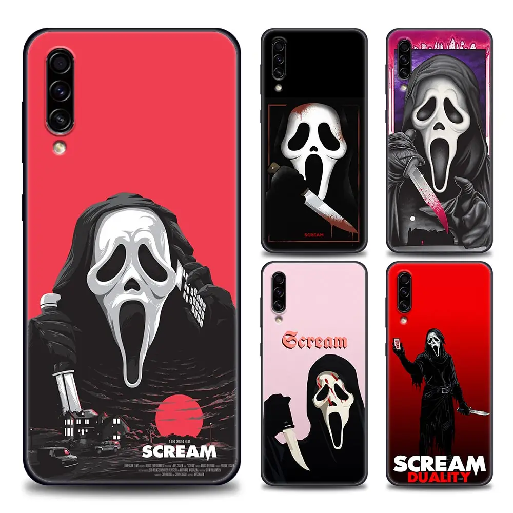 

Ghostface Horror Scream Art Pattern Comics Phone Case For Samsung Galaxy A90 A80 A70 A70S A60 A50 A40 A30 A30S A20S A20E A10E 10