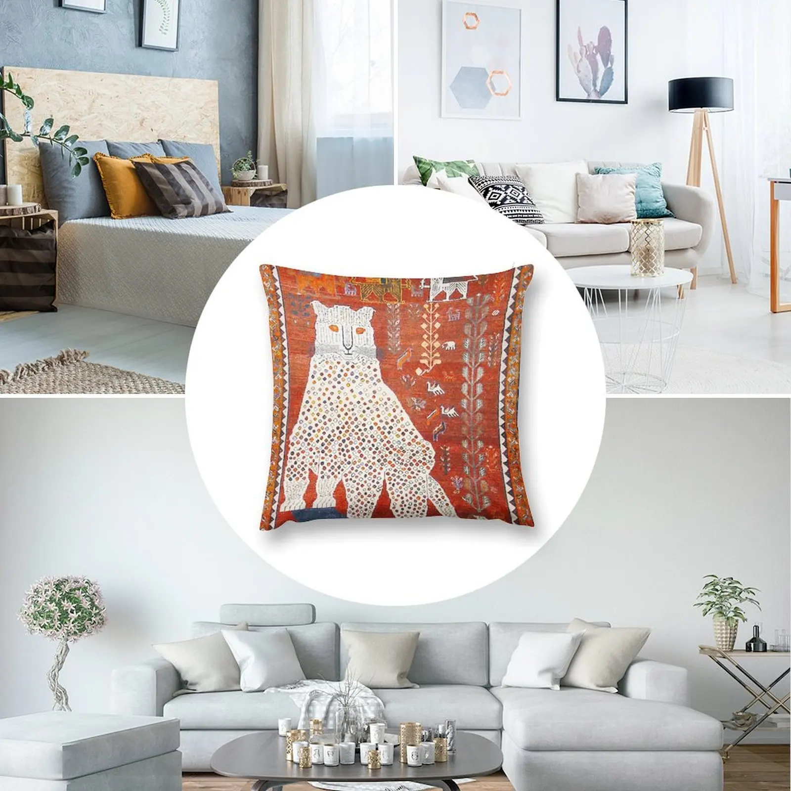 Qɺshqai снежный леопард персидская искусственная Подушка с принтом роскошные