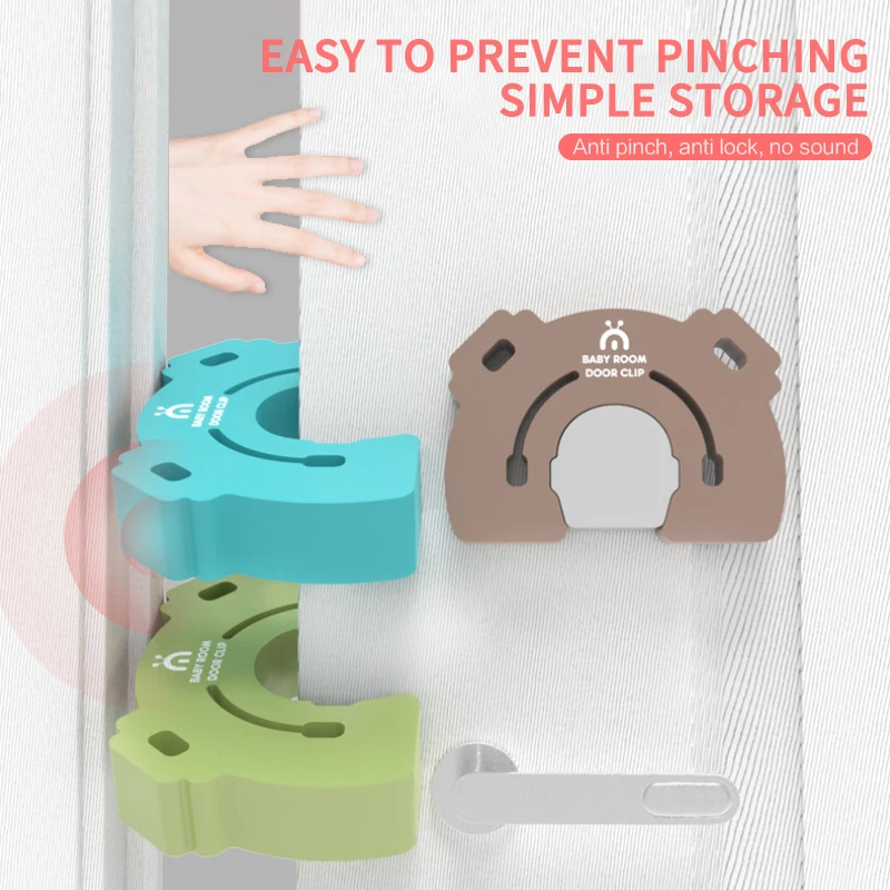 

Door suction door handle wall child anti-pinch safety door card anti-shock door bumper child finger protector