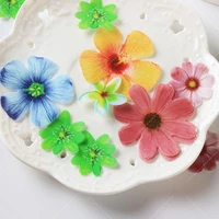 50pcs party bakeware decoration wedding water paper cupcake topper flowers glutinous rice