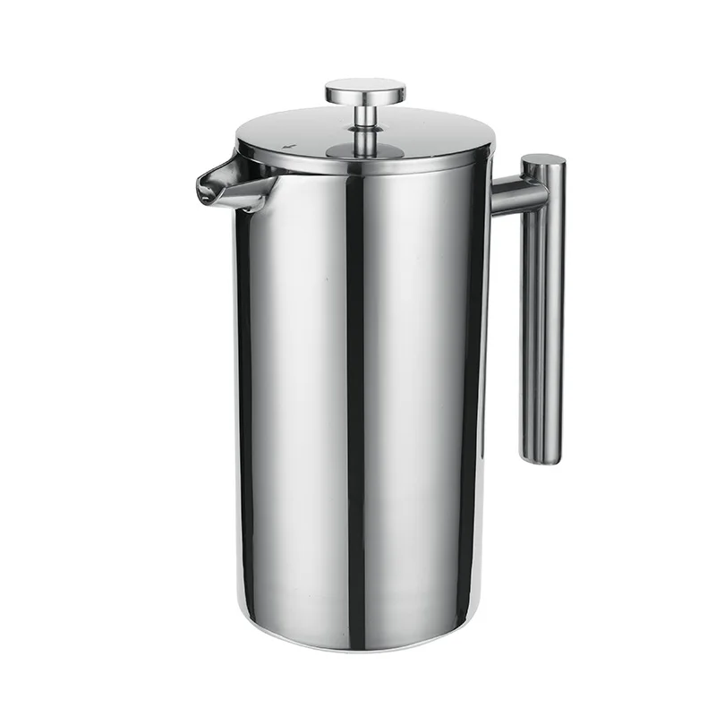 

Best French Press Coffee Maker - Double Wall 304 Stainless Steel - Keeps Brewed Coffee or Tea Hot 3 Sizes