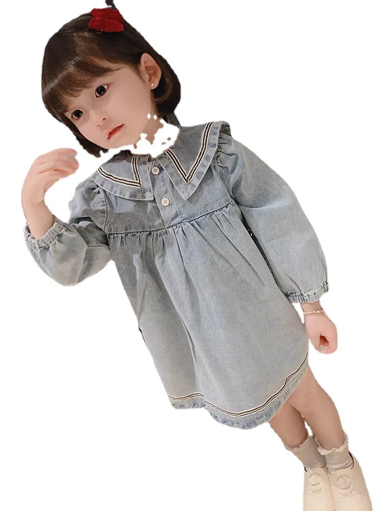 

2022 Spring and Autumn New Girls Fashion Dress Baby Girls Kids Clothing Trendy Princess Skirts Boutique Kids ClothingSimpleStyle