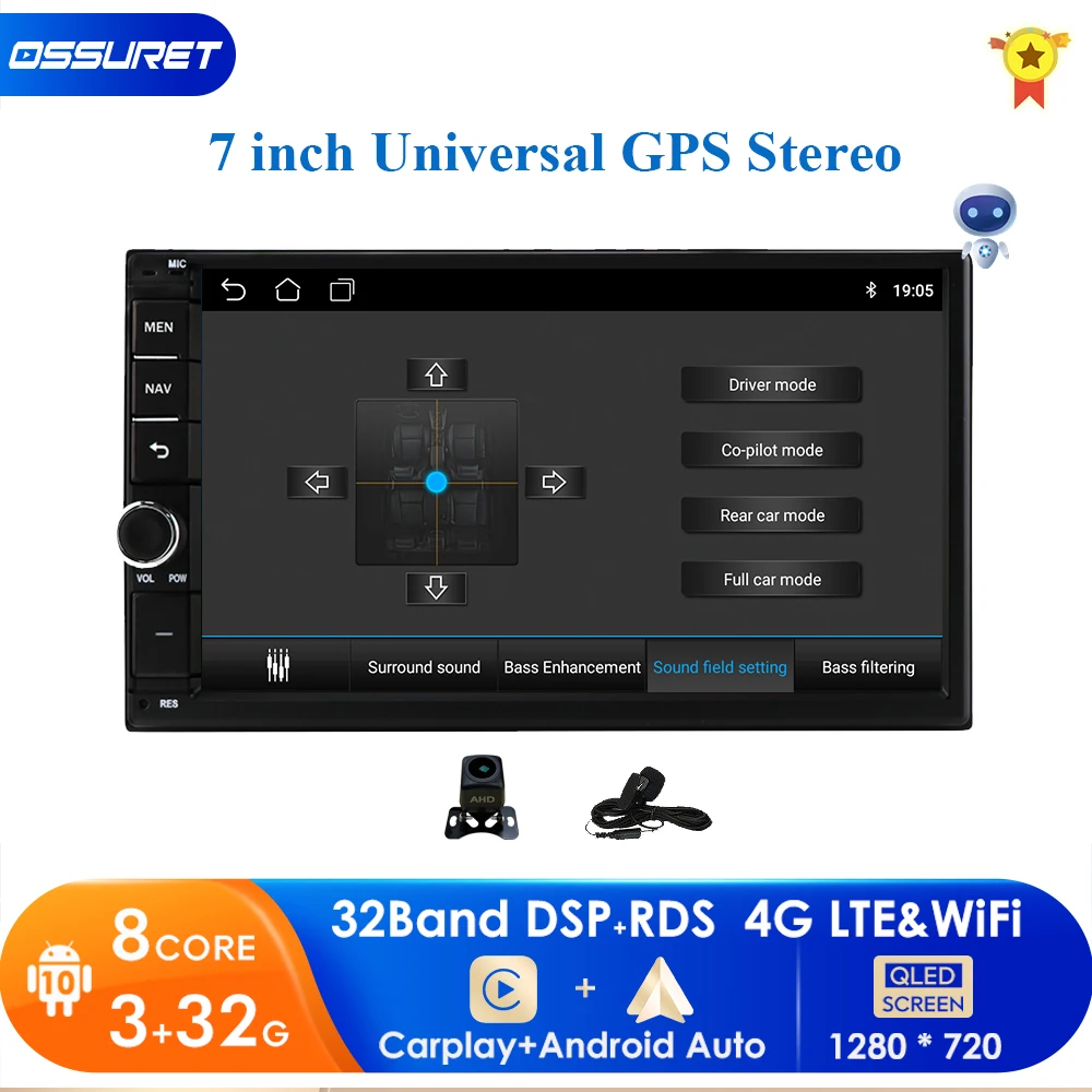 

2 Din Android Car Multimedia Video Player 7" Universal 2DIN Stereo Car radio GPS For Volkswagen Nissan Hyundai Kia toyota 4GWIFI