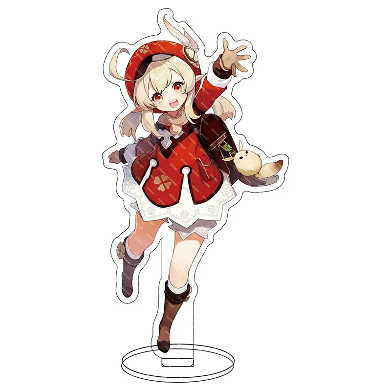 

Hot Game Genshin Impact Original Anime Key Chain Acrylic Cartoon Figure Stand Desktop Ornament Accessories Mondstadt Boy Gifts