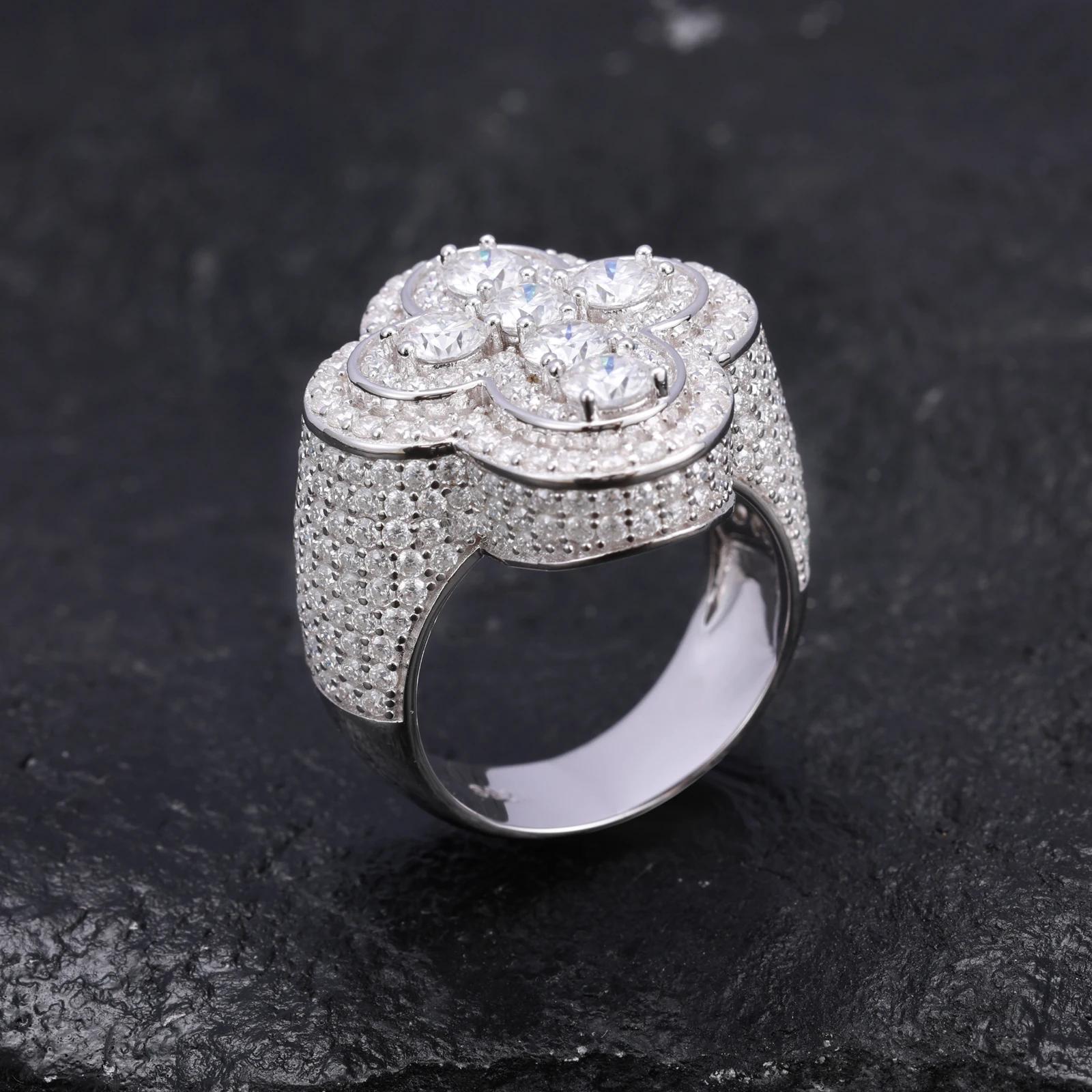 TUHE унисекс серебро 925 пробы крестообразное кольцо искусственные кольца для пар