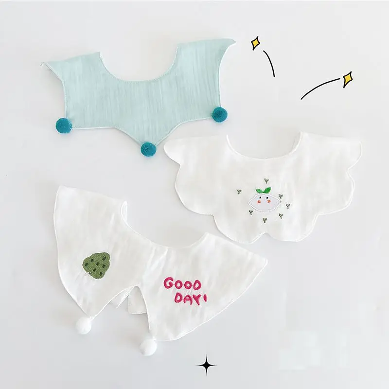 3 шт./комплект Детские хлопковые нагрудники с мультяшным принтом - купить по