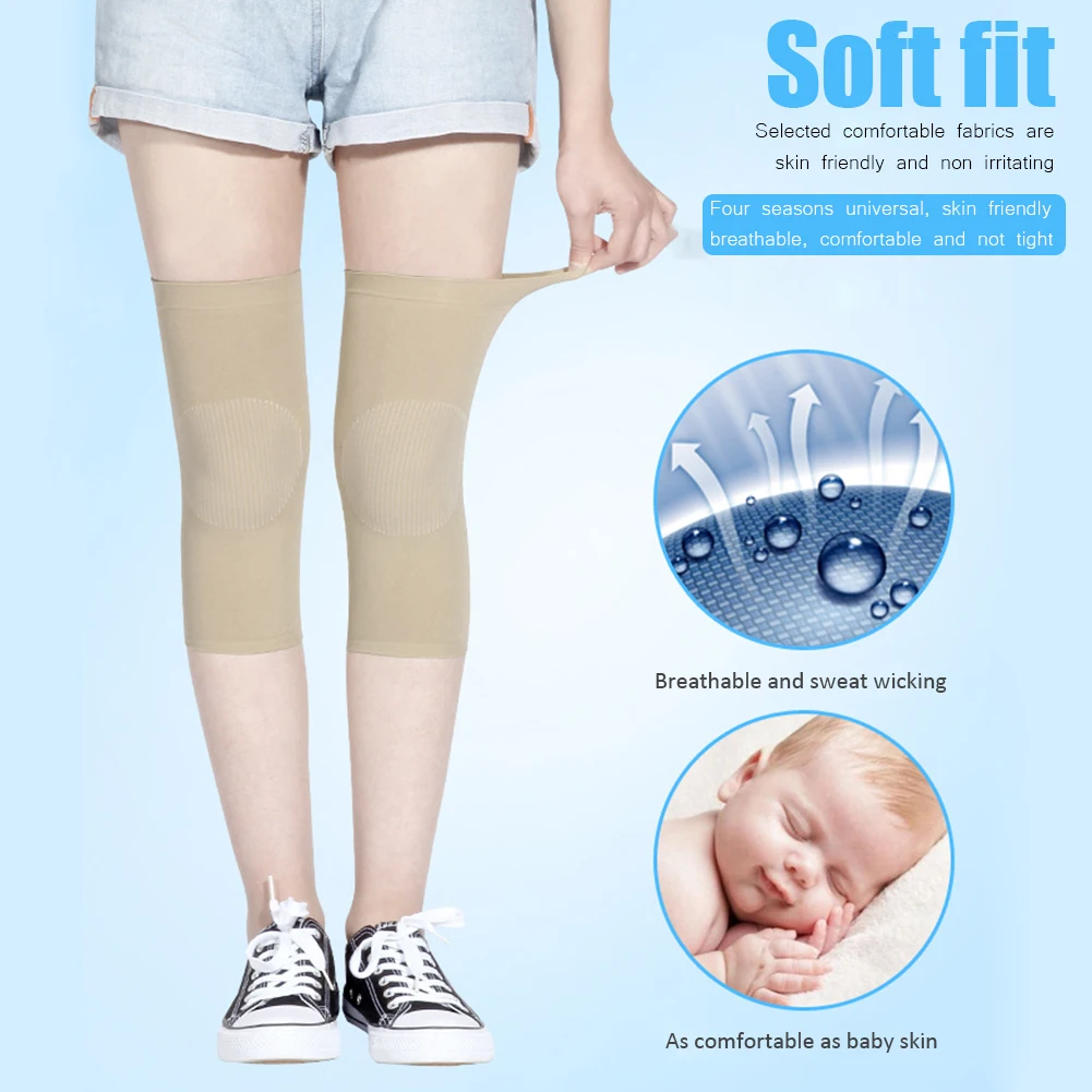 

1Pair Warm Support Knee Pad Knee Brace for Arthritis Joint Pain Relief Injury Recovery Belt Massager Leg Warmer Thin Section New
