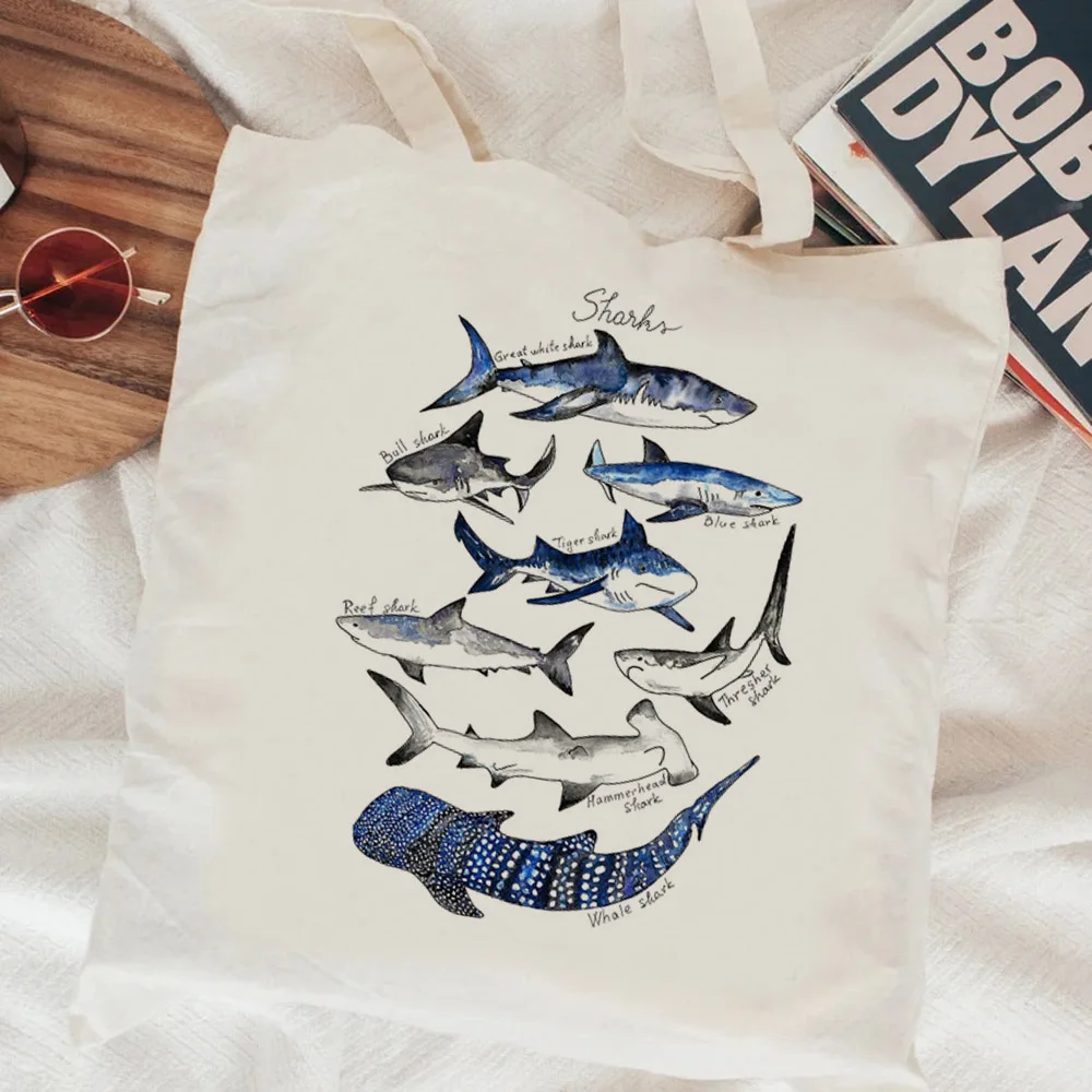 Сумка для покупок в виде Кита Хлопковая сумка Джутовая тканевые сумки