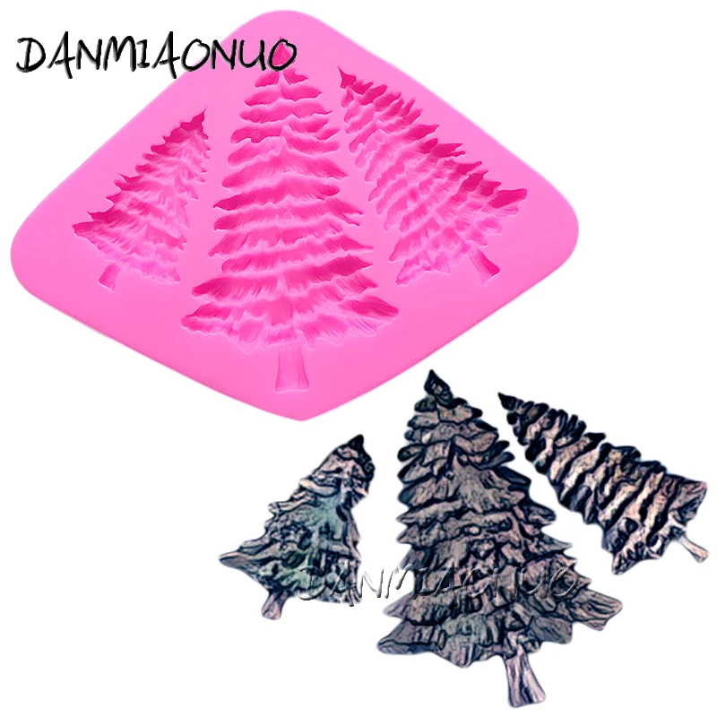 

DANMIAONUO A0972049 Christmas Tree Shape Cake Stands Foremki Silikonowe Do Mydla Icing Piping Jelly Pudding Silicone Mould