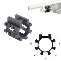tube barrel mount picatinny weaver base 25 4mm 1 inch with 5 rails 20mm width for 12ga optics airgun flashlight laser sight