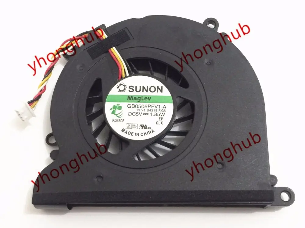 SUNON GB0506PFV1-A 13.V1.B4318.F.GN DC 5V 1,85 W 4-проводной вентилятор охлаждения сервера