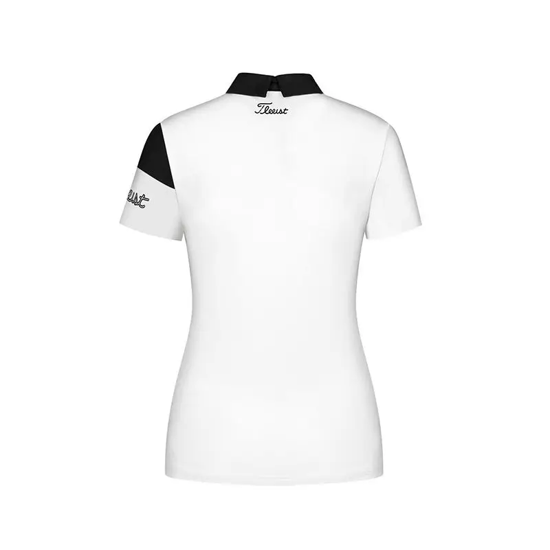 Golf Clothing Women's Short-sleeved T-shirt Outdoor Sports Breathable Quick-drying Golf Polo Shirt Slim-fit Casual Lapel Top