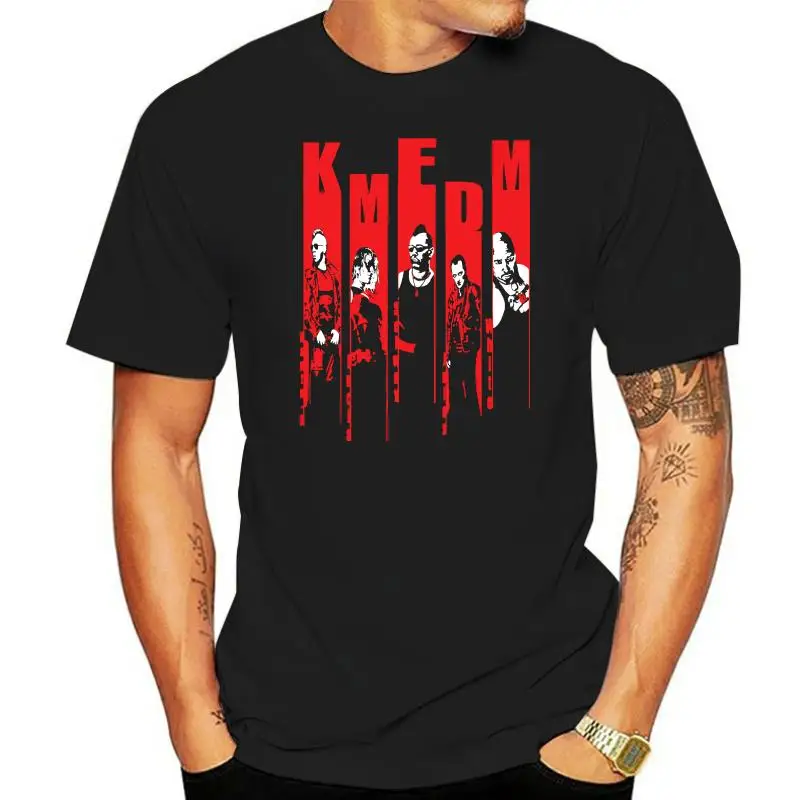 

Мужская хлопковая футболка SeanDouglas KMFDM с коротким рукавом, черная футболка, летняя новинка, мультяшная футболка с коротким рукавом, Летний ст...