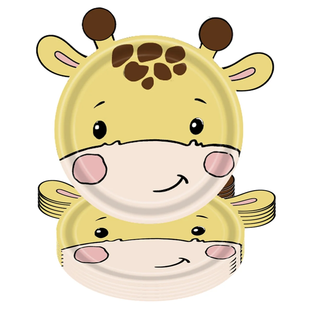 Бумажные тарелки с животными джунглей одноразовые набор столовых приборов для