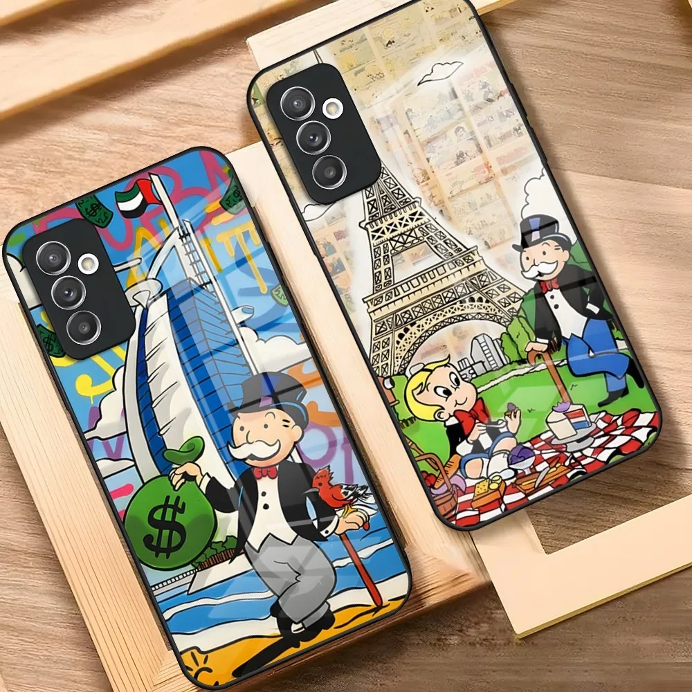 Трендовый мультяшный доллар монополия чехол для телефона Samsung A52 A71 A21 A54 A20 A12 Galaxy A34