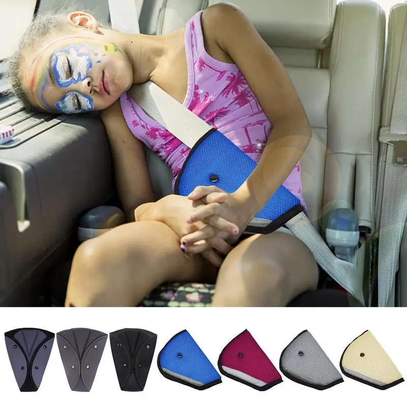 

Car Safe Fit Seat Belt Adjuster Triangle Child Car Safety Belt Adjuster Holder Anti Neck Baby Shoulder Cover Positioner For Kids