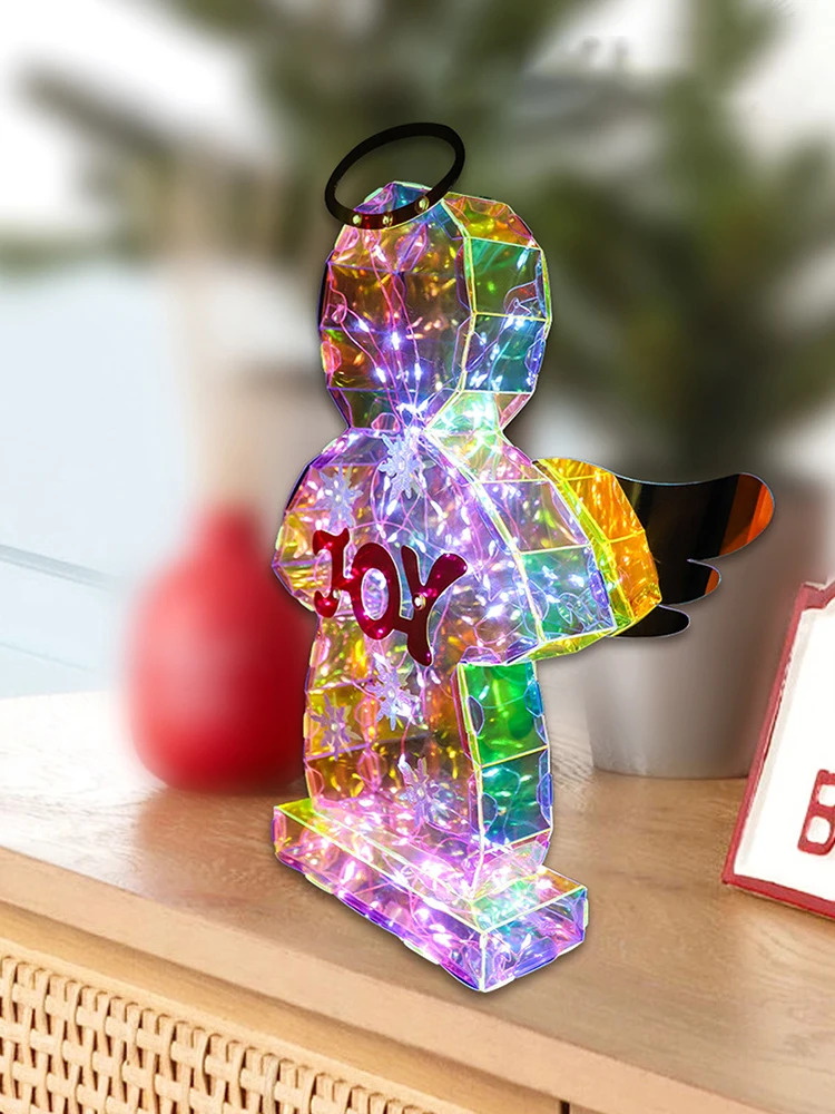 Светодиодные призматические радужные фонари переливающийся призматический