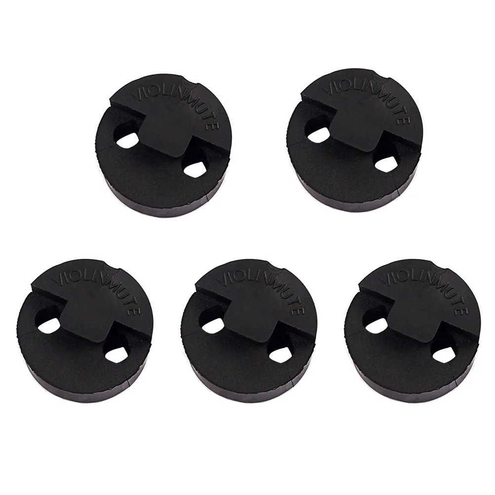 

Violin Mute Fiddle Practice Silencer Fittings Volume Control Rubber Accessories Black