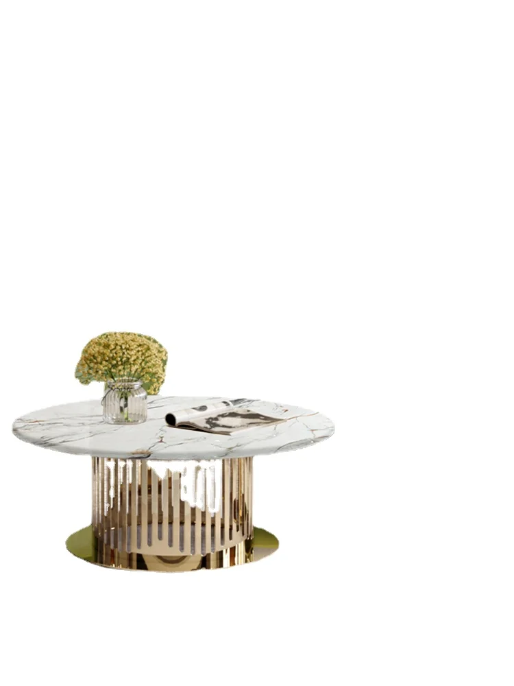 

Xl Italian round Marble Tea Table Large Apartment Living Room Stone Plate Size Combination