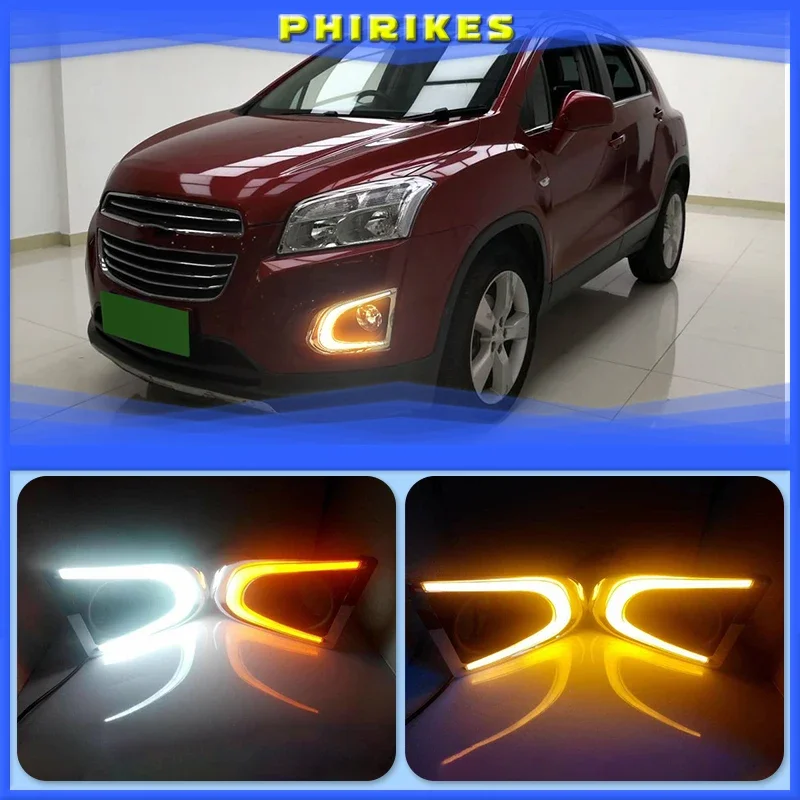 1 комплект для Chevrolet TRAX Chevy 2014 2015 светодиодные DRL дневные ходовые огни дневного