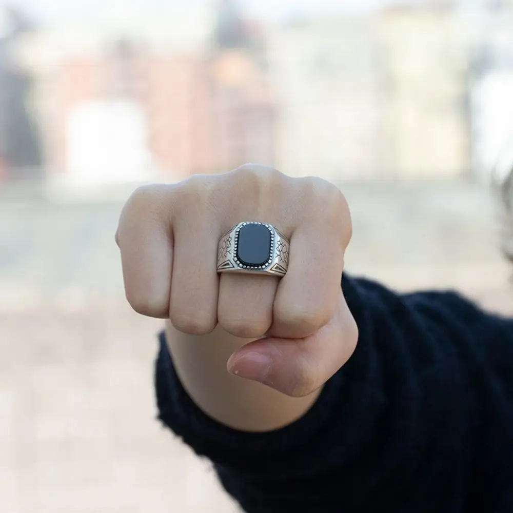 Мужское серебряное кольцо