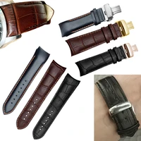 calfskin genuine cow leather watchband belt for tissot t035 watch strap bracelets butterfly buckle replacement 22mm 23mm 24mm