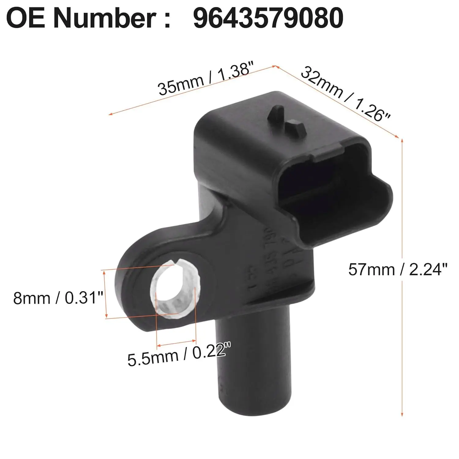 Датчик распределительного вала 9643579080 Подходит для CITROEN JUMPER I Bus 244 2 0 HDi RHV DW10UTD JUMPY U6U