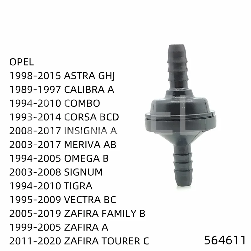 

Вакуумный воздушный насос, обратный клапан для OPEL VECTRA B C ZAFIRA A FAMILY B TOURER C 564611