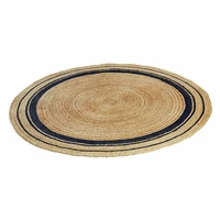 rug jute round 100 natural jute reversible 2x2 feet braided style rustic look home natural decor