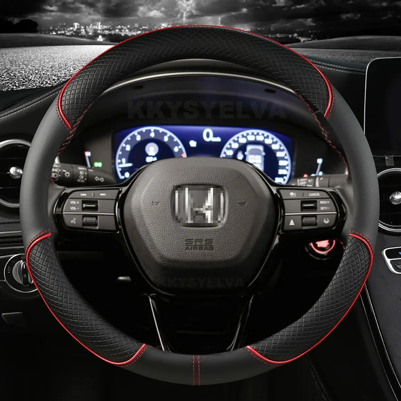

Microfiber Leather Car Steering Wheel Cover For Honda Civic 2016 2017 2018 2019 2020 2021 2022 10th Auto Accessories