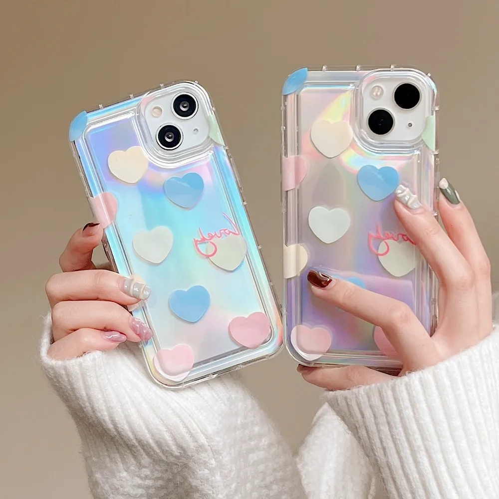 

Чехол с лазерным рисунком Love для iphone 14 14Pro 14ProMax 11ProMax 11 12ProMax 12Pro 12 13ProMax 13Pro 13, мягкий чехол