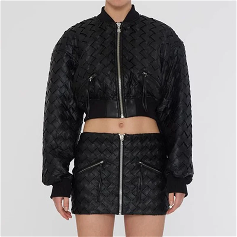 

Куртка женская из искусственной кожи, на осень, y2k