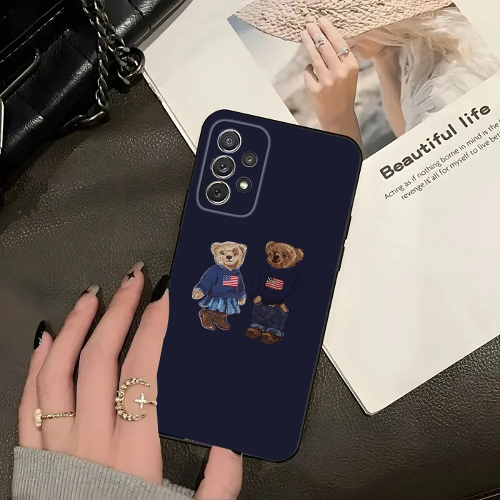 Baron F-Filou Bear Fashion Phone Case For Xiaomi 11 Redmi Note 5G 8T 9A 9 10T Note8Pro Note9 12SUltra Black