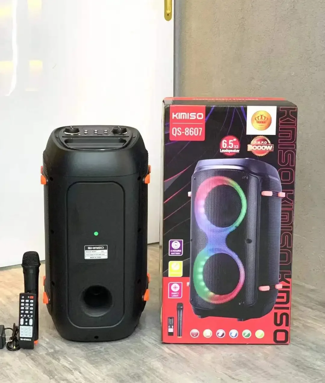 KIMISO QS-8607 Прямая продажа с фабрики Bt-динамик двойной 6 5 дюймовый сигнал большой