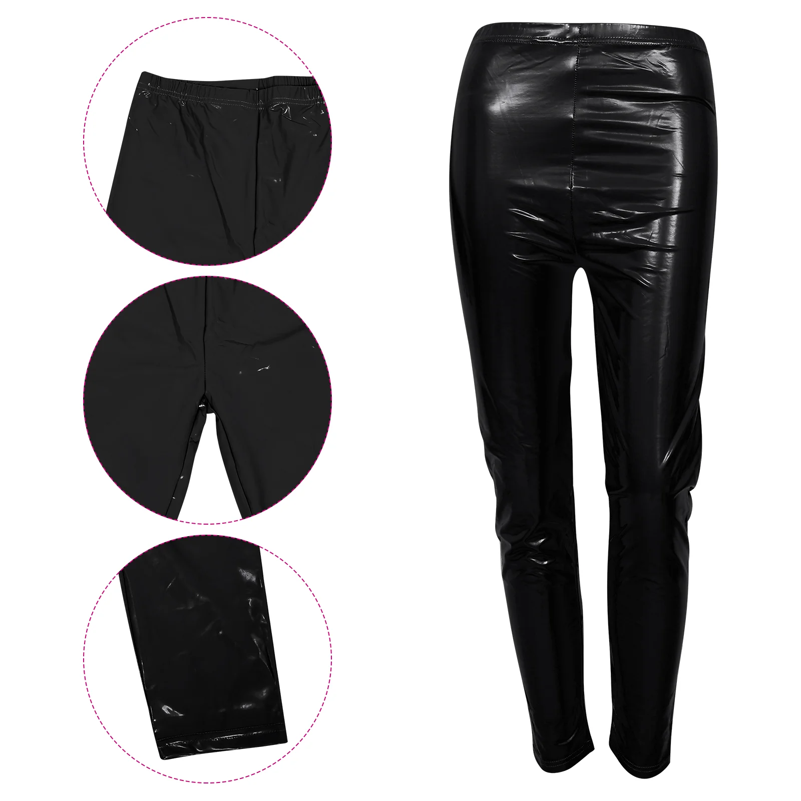 

Women Leggings Elastic Pants High Waist Pu Trousers Tights Legging Tight Pant Stretchy Costume Jeans