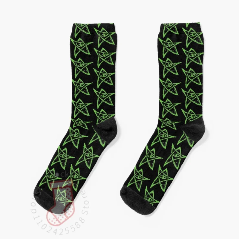 Call of Cthulhu, Elder Sign - Green Socks Fashion Socks