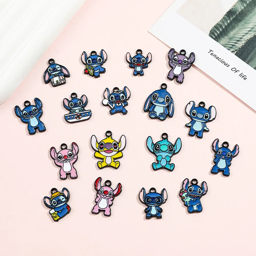 Disney Stitch аниме мультфильм новый кавайный кулон аксессуары для детей DIY ожерелье