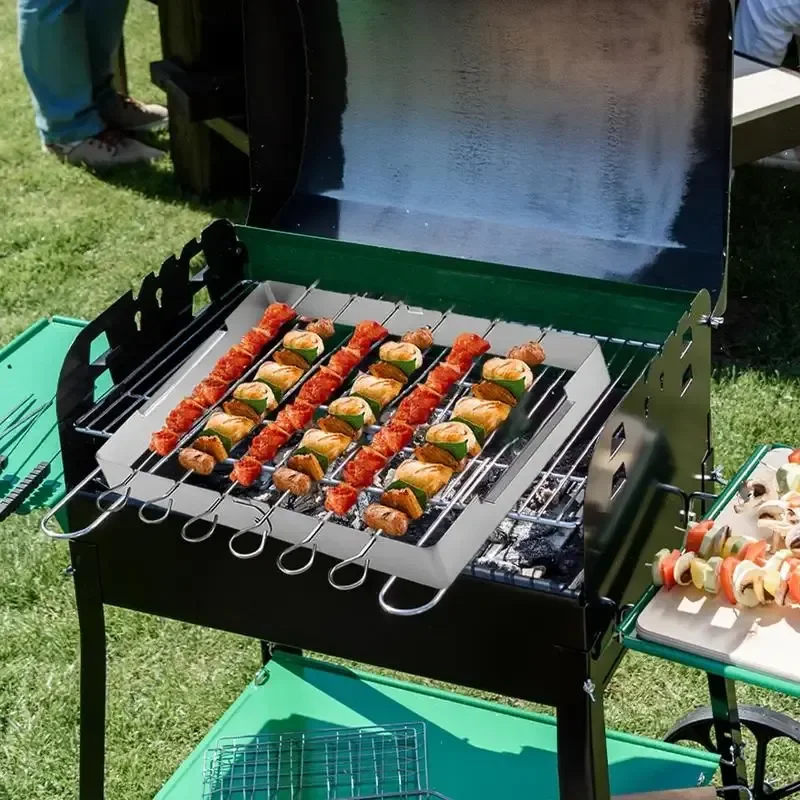 Решетка-гриль для кемпинга из нержавеющей стали сетчатые подставки квадратная