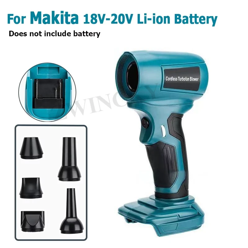 Беспроводной струйный вентилятор ZWINCKY для Makita/DeWalt/Milwaukee/Bosch/Ryobi 18/20 В