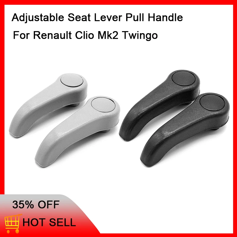 1/2 Sets Adjustable Seat Lever Pull Handle Personal Replacement Handle Fit Both Side Right Left for Renault Clio Mk2 Twingo