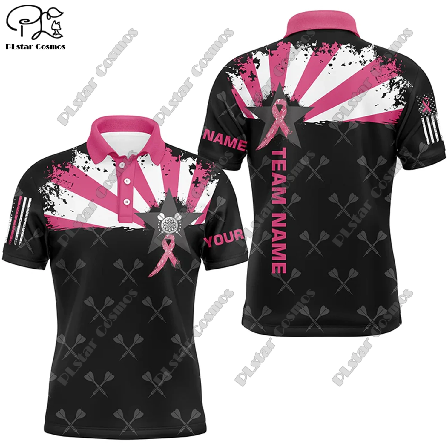 Футболка-поло с 3D-принтом пламени универсальная для отдыха спорта