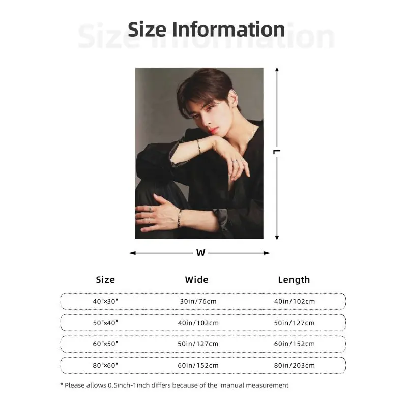 Настоящие красивые одеяла на заказ теплое фланелевое одеяло Hwang в Youp Cha EunWoo