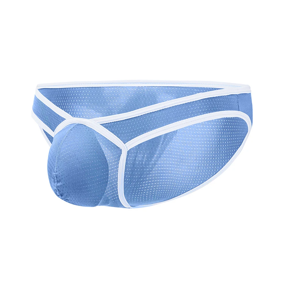 

Men's SexyPanties Mesh Briefs Low Rise Underwear Pouch Underpants Breathable T Back Sensual Lingerie