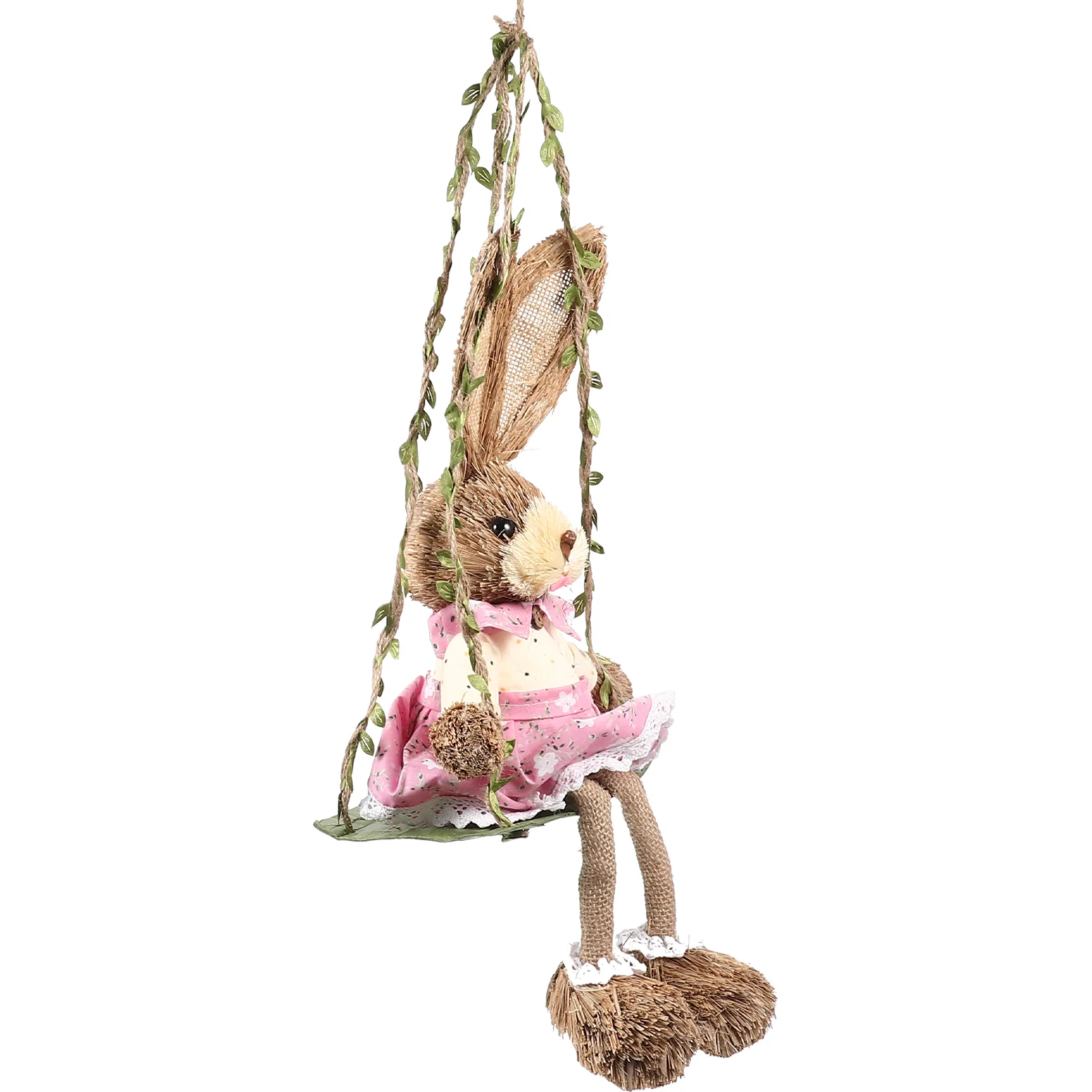 

Bunny Easter Straw Rabbit Animal Ornament Figurine Statue Woven Hanging Decor Decoration Figurines Decorations Ornaments