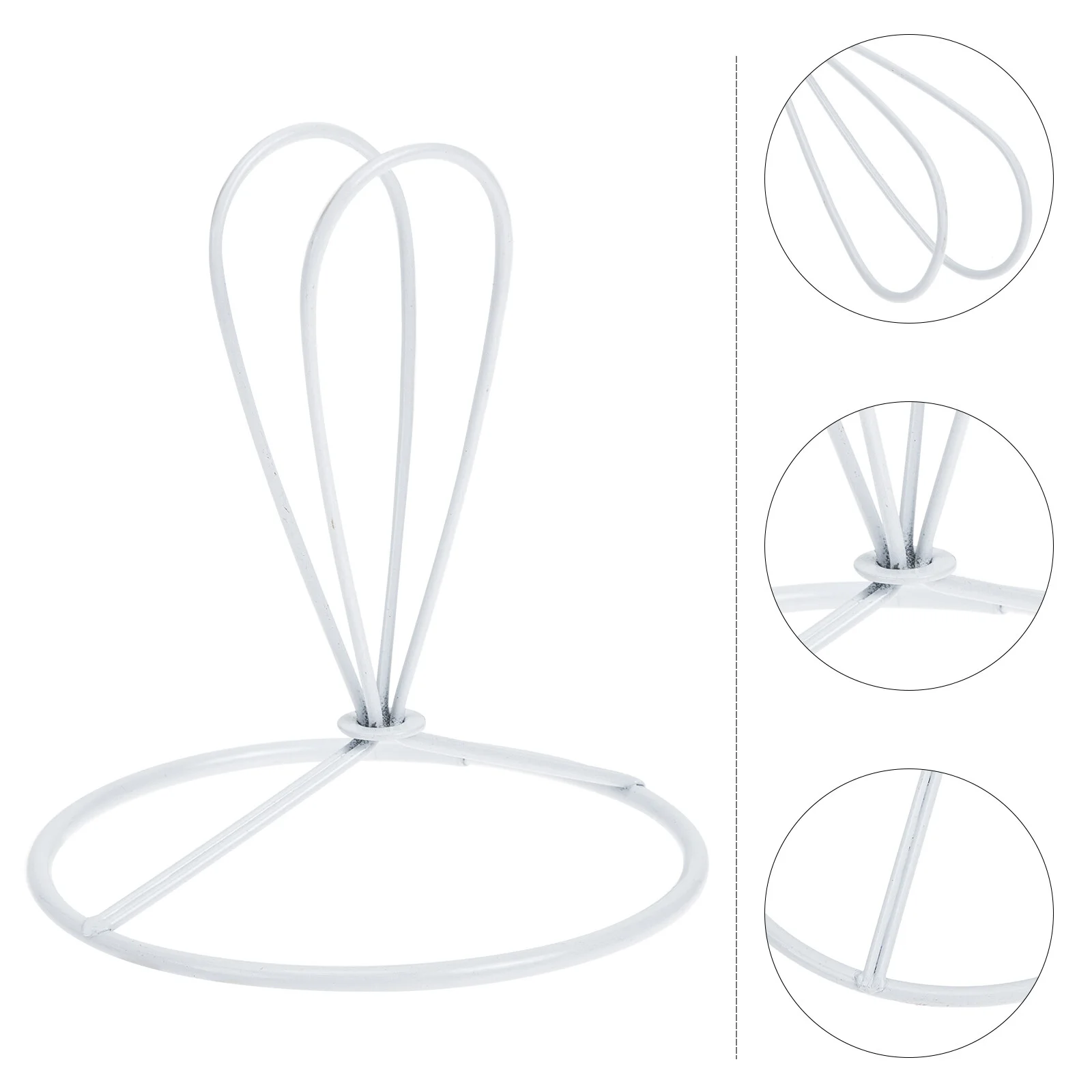 

Lampshade Frame Ring Lamp Shade Light Holder Diy Frames Cover Wire Bracket Ceiling Replace Chandelier Iron Round Cage Drum Steel