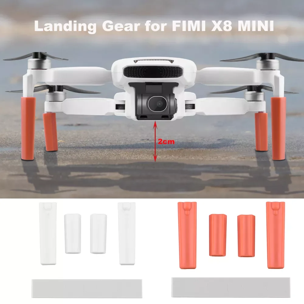 

Extender Long Leg Landing Gear for FIMI X8 MINI Drone Increase 2CM Height Foot Protector Stand Gimbal Guard for FIMI Accessory