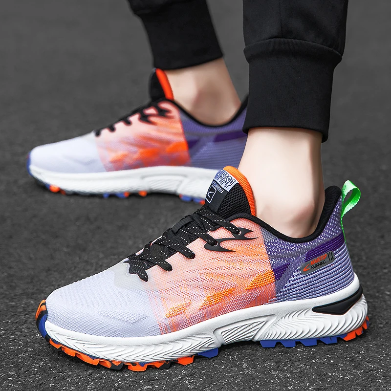 2022 Golf Shoes Summer Mesh Breathable Golf Training Sneakers Men's Fashion Sneakers Youth Fitness Golf Walking Sneakers