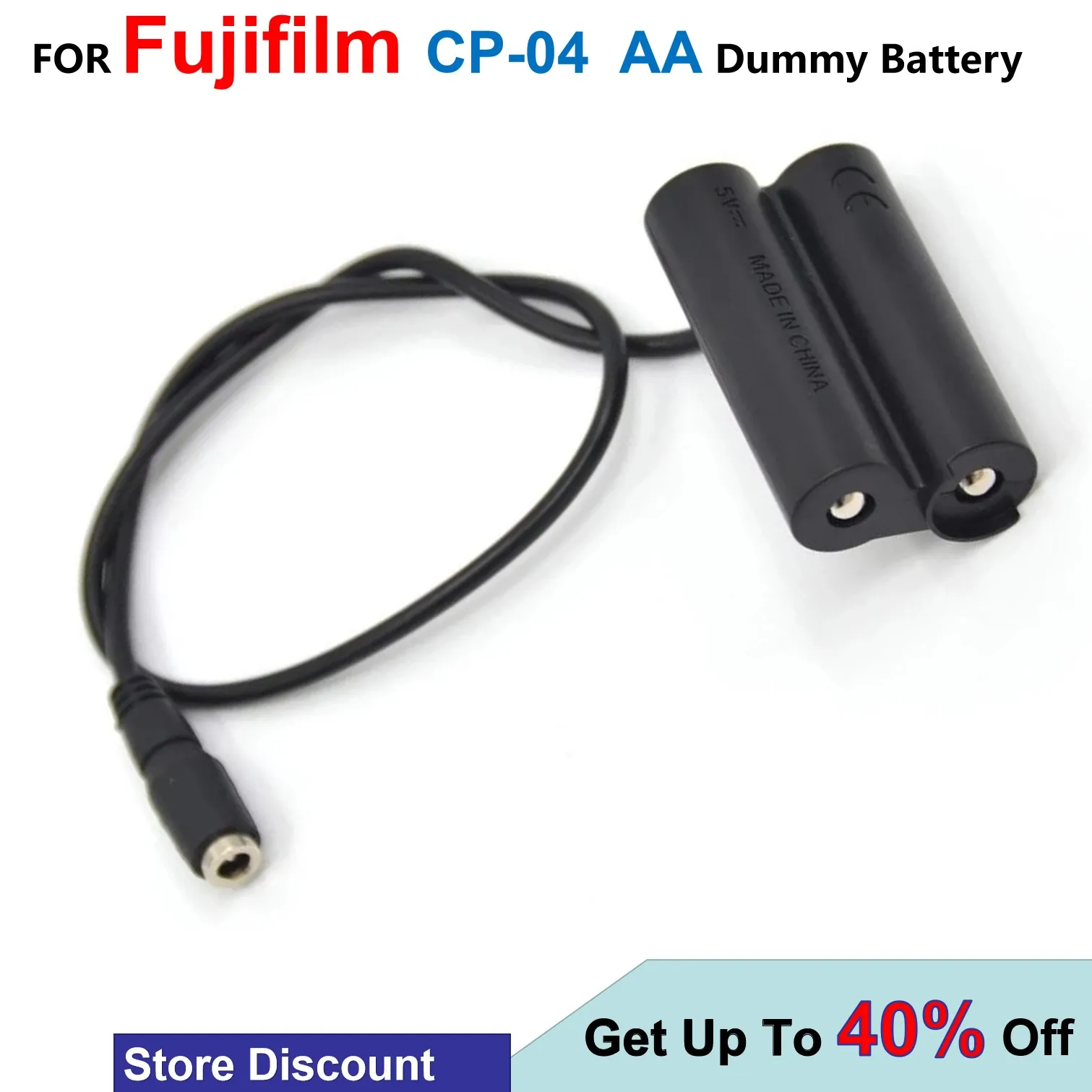 

CP-04 CP04 DC Coupler AA Fake Battery Fit Power Adapter Supply For Fujifilm HS10 HS11 HS20EXR HS28EXR S6600 S6700 S6800 S1800