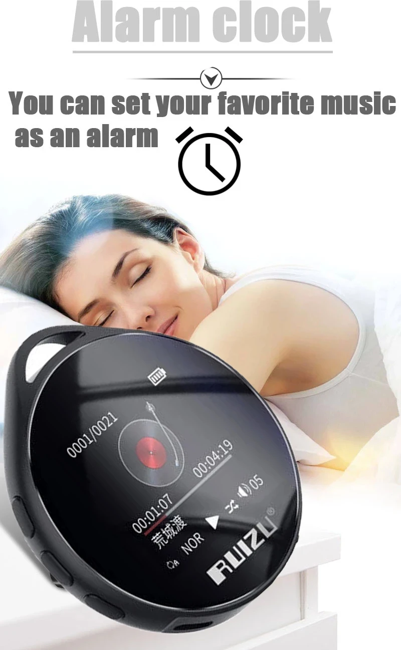 Оригинальный спортивный MP3-плеер RUIZU M10 с Bluetooth 8 ГБ мини экраном поддержкой FM