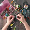 90/120Pcs Diy Keychain Multi-coloured Tassel Pendant Round Acrylic Key Chain Metal Keychain Ring Set Wholesale Accessories 4
